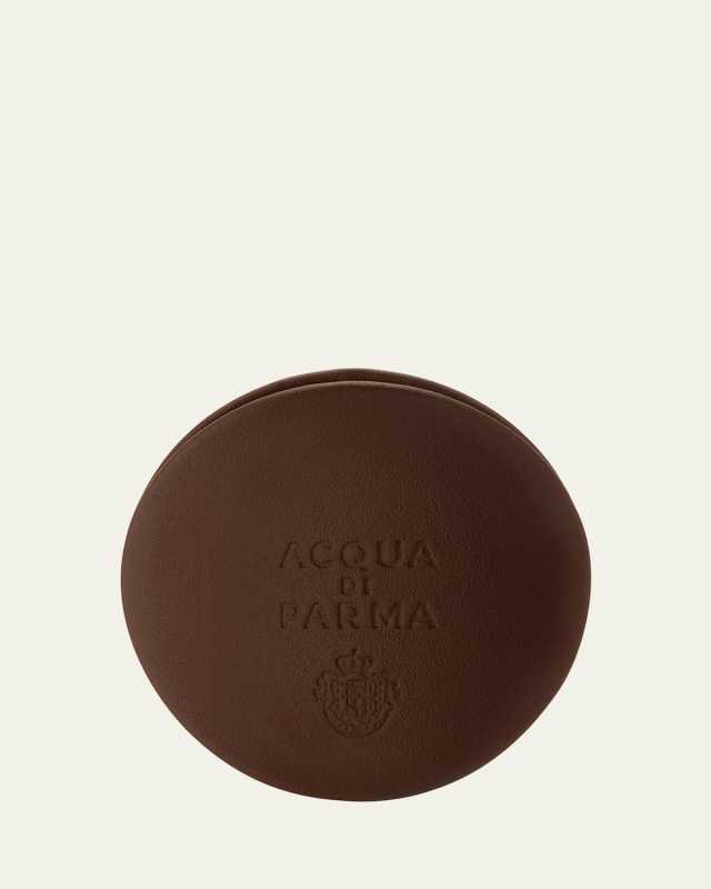 Dark Brown Leather and Azure Car Diffuser Case